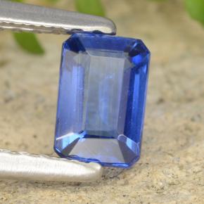 0.6 carat Octagon / Emerald Cut 5.7x3.9 mm Blue Kyanite Gemstone