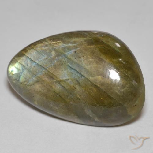Multicolor Labradorite Gem - 25.1ct Fancy Cabochon (ID: 578077)