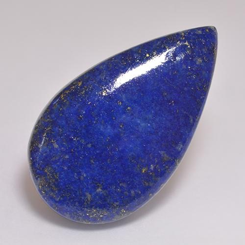 Blue Lapis Lazuli 46.6 Carat Pear from Afghanistan Gemstone