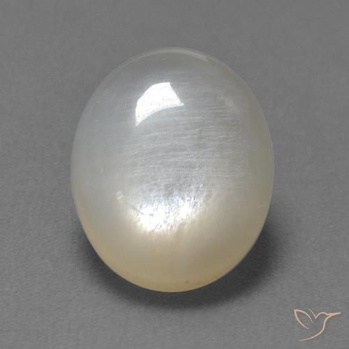 2.54 carat White Moonstone Gemstone for Sale | Oval loose Moonstone ...