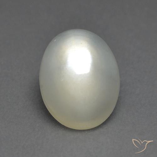 1.86 carat White Moonstone Gemstone for Sale | Oval loose Moonstone ...