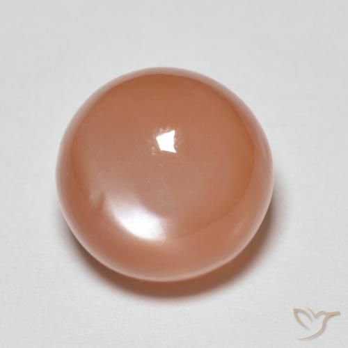 5.46 carat Orange Moonstone Gemstone for Sale | Round loose Moonstone ...