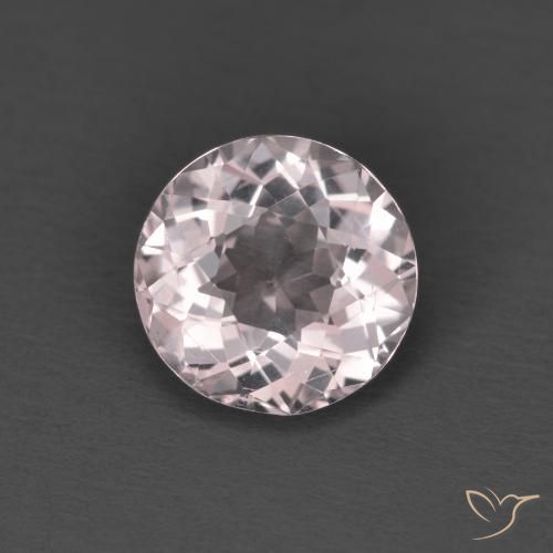 1.13ct Pink Morganite Gemstone | Round Cut | 7.2 mm | GemSelect