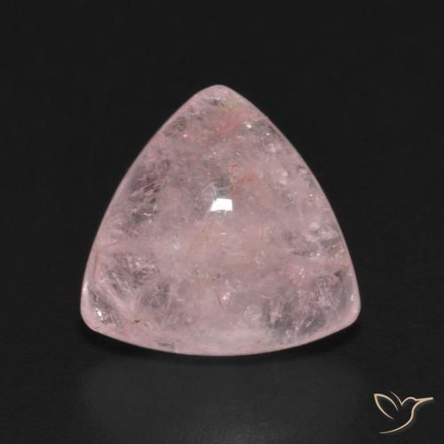 Light Coral Pink 铯绿柱石 Gem - 4.2ct 肥三角凸面型 (ID: 606566)