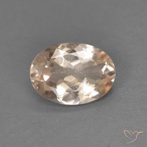 Loose Morganite 0.91ct Light Orange Morganite Gemstone for Sale ...