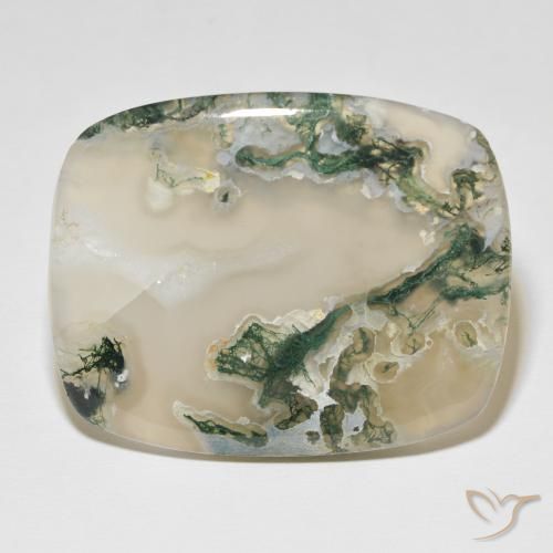 Moss Agate 44.09 ct Oval Cabochon 53.90 x hot 23.40 mm India y32177 Green Gemstone Loose Cab Gem Stone