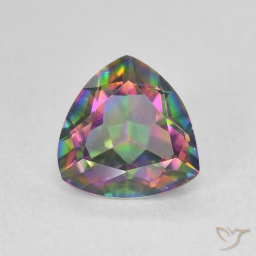 1.14 carat Trillion Cut Mystic Quartz | loose Certified Gemstone from ...