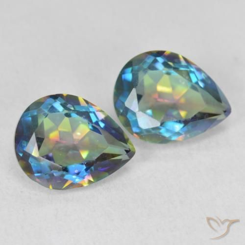 3.35 carat Pear Shape Mystic Quartz Gemstones for Sale | loose ...