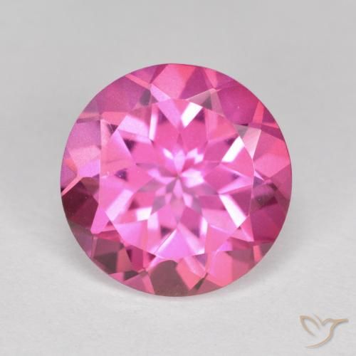 4.05 ct Pink Mystic Topaz, 9.9 mm Round Cut From Brazil