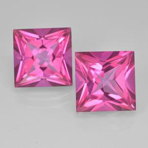 Deep Magenta Мистический Топаз Камень - 6.4ct Огранка Принцесса (ID: 500012)