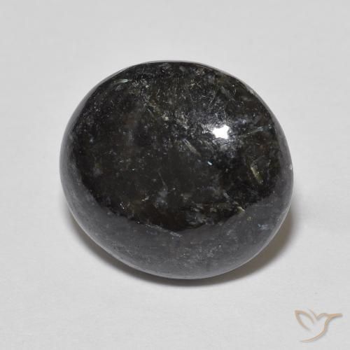 Shop 6.7ct Oval Nuummite Gemstone | 13.5 x 12.1 mm | GemSelect