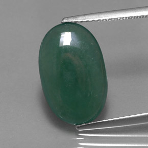 Green Omphacite Jade 3.9ct Oval from Cambodia Gemstone