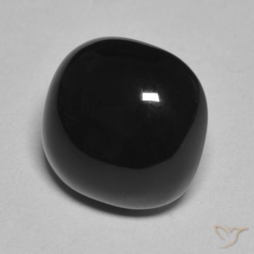 Shop 4.76ct Cushion Onyx Gemstone | 10.9 x 10.9 mm | GemSelect