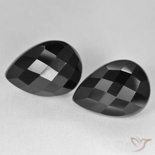 Loose Onyx 20.57ctw Black Onyx Gemstones for Sale, Certified Onyx 