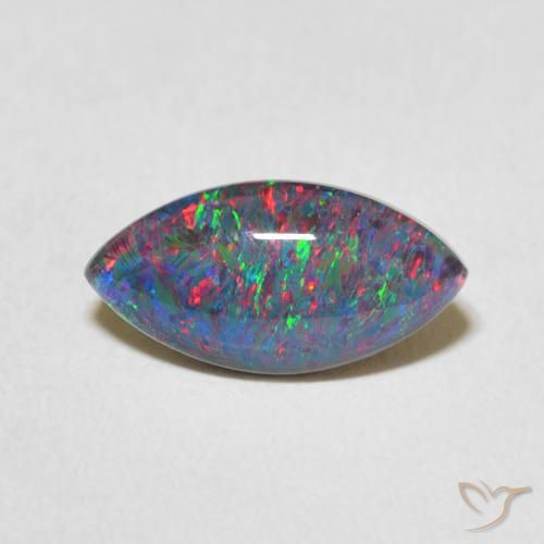 Australian Doublet Opal, Natural, Gemstone, Cabochon, Mix Shape Lot, 12 Carat, Size 14x6 To 9x7 orders MM