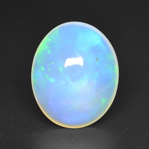 2 89 Ct Ovaler Weisser Opal Aus Athiopien Grosse 12 2 X 10mm Garantiert Naturlicher Edelstein Transparent Reinheit 1 Stuck Opal In Blaulich Weiss Farbe Mohs Harte Von 5 5 6 5 Oktober Geburtsstein