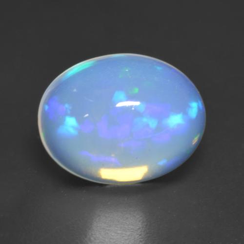 9 X 7 1mm Weisser Opal Im Oval Cabochon Schliff Aus Athiopien Gewicht 1 53 Ct Garantiert Echter Edelstein In Transparent Reinheit 1 Stuck Opal Die Farbe Ist Blaulich Weiss Mohs Harte Von 5 5 6 5 Oktober Geburtsstein