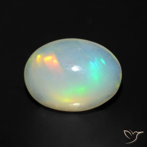 Loose 1.05 ct Oval Multicolor Opal Gemstone for Sale, 8.9 x 6.7 mm