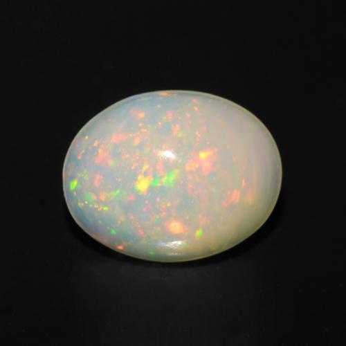 1.06ct Oval Multicolor Opal from Australia, Dimension 8.6 x 6.7mm