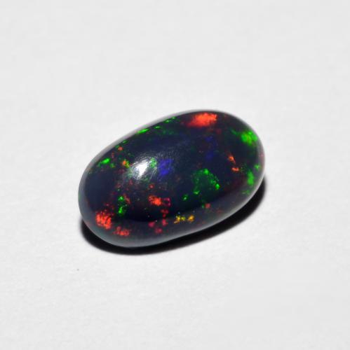 Multicolore Opale Gem - 0.5ct Ovale cabochon (ID: 616038)