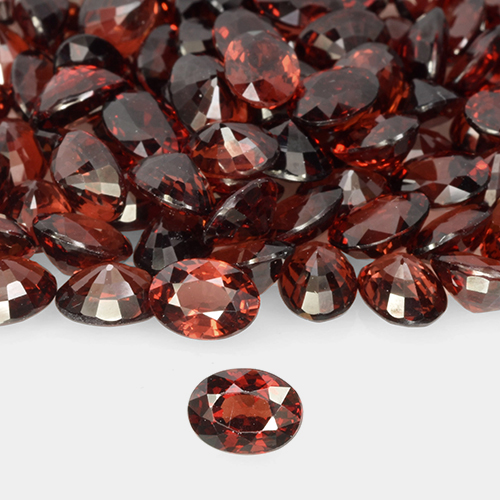 Rojo oscuro Granate Piropo Gema - 1.1ct Forma ovalada (ID: 505199)