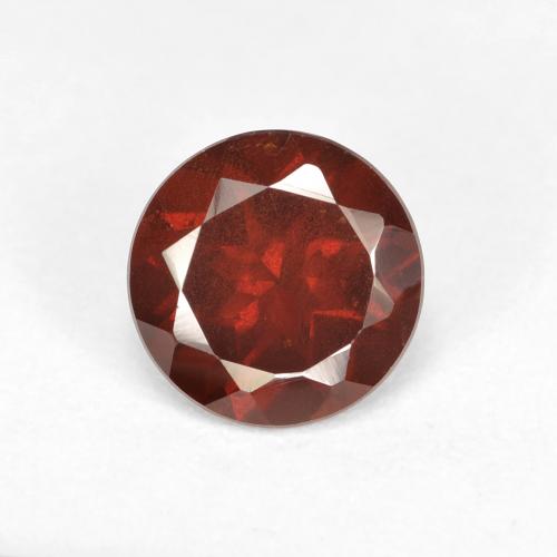 Medium Red 镁铝榴石 Gem - 1ct 圆形切面 (ID: 618973)