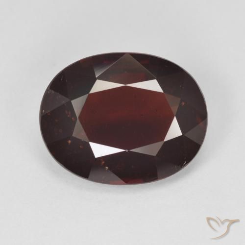 Natural Unheated Untreated Brazilian Garnet Dark Deep Red Oval Cut