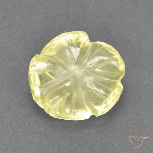 2.81ct Yellow Quartz Gemstone | Carved | 9.6 x 9 mm | GemSelect