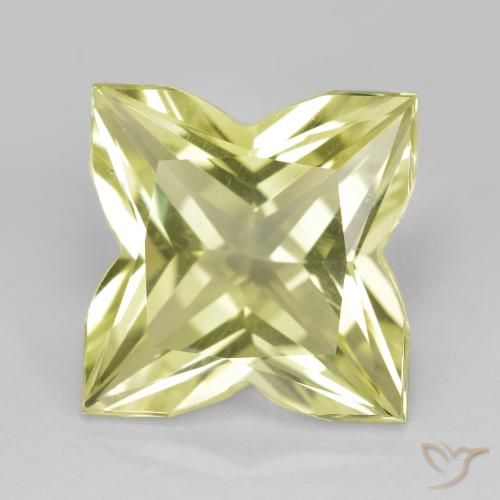 Светло-зеленовато-желтый Кварц Камень - 7ct Fancy Cut (ID: 599316)