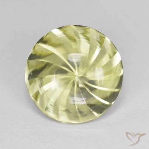 Loose Quartz 5.31ct Medium Yellow Quartz Gemstone for Sale, Certified ...