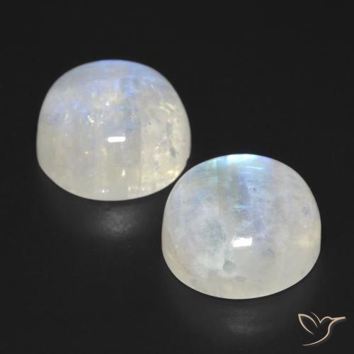 Lot Of Stunning AAA hot Quality 1 Piece Natural Rainbow Moonstone 28x28 MM Round Cabochon Loose Gemstone