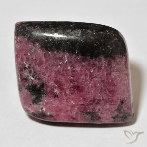 Rhodonite triangular cabochon polished both sides dendrites pink yellow gemstone wire wrap design 46 mm x 52 cheapest mm x 6 mm deep. 156.5 carats.