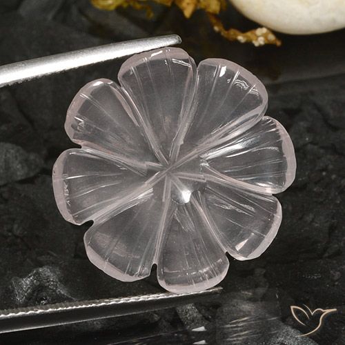 10.31 ct Carved Rose Quartz, 21.8 x 21.6 mm From Brazil