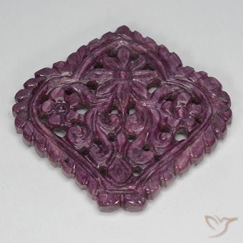 Pourpre moyen Rubis gemme - 42.7ct Fantaisie sculptée (ID: 501423)