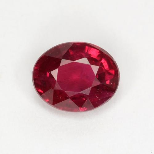 0.4 carat Oval 5x4 mm Red Ruby Gemstone