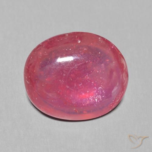 深红色 红宝石 Gem - 6.7ct 椭圆形凸面型 (ID: 613037)