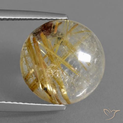 Designer Natural Golden buy Rutile Quartz Gemstone, 11.50 Cts Loose Golden Rutile Quartz, Golden Rutile Quartz For Jewelry Making 18X13X6 mm