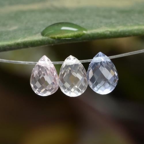 Multicolor Zafiro Gema - 0.8ct Corte Briolette con Agujero (ID: 269639)