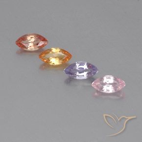 Multicolor Zafiro Gema - 0.4ct Forma marquesa (ID: 359904)