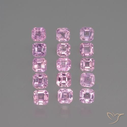 Piedras Preciosas Sueltas De Zafiro Rosa De 206 Quilates Corte Octágono 27 X 26 Mm