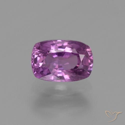 Medium Purple Zaffiro Gem - 1.6ct Taglio a cuscino (ID: 447674)
