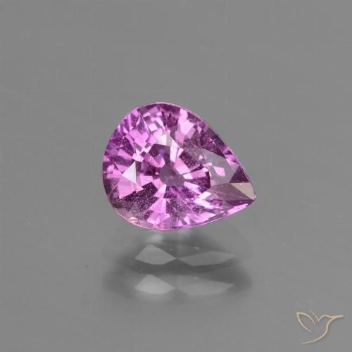 Púrpura rosado Zafiro Gema - 1.4ct Corte en forma de pera (ID: 447817)