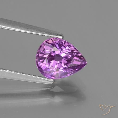 Pourpre électrique Saphir gemme - 1.5ct Poire facette (ID: 447824)