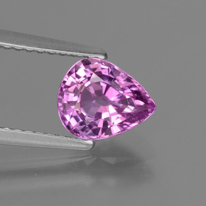 Pourpre électrique Saphir gemme - 1.7ct Poire facette (ID: 448515)