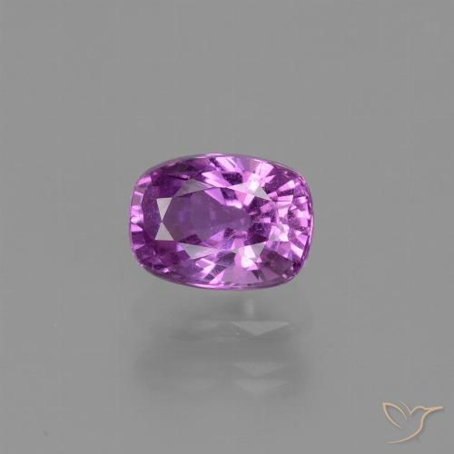 Electric Purple Sapphire Gem - 1.2ct Cushion-Cut (ID: 448533)