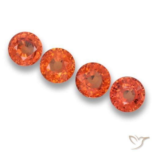 Intense Red Sapphire Gem - 0.6ct Round Facet (ID: 461052)