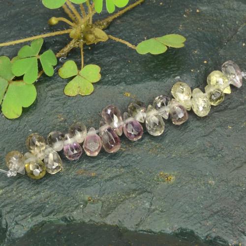 Multicolor Sapphire Gem - 0.2ct Briolette with Hole (ID: 480743)