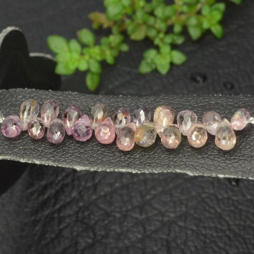 Multicolore Zaffiro Gem - 0.2ct Taglio briolette con foro (ID: 480883)