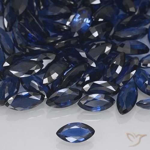 0.51ct Loose Blue Sapphire Gemstones | Marquise Cut | 7.1 x 3.4 mm ...