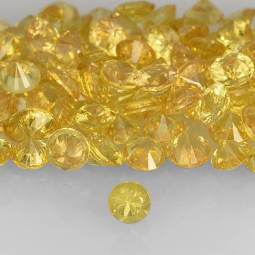 金色 蓝宝石 Gem - 0.1ct 钻石切割 (ID: 505741)